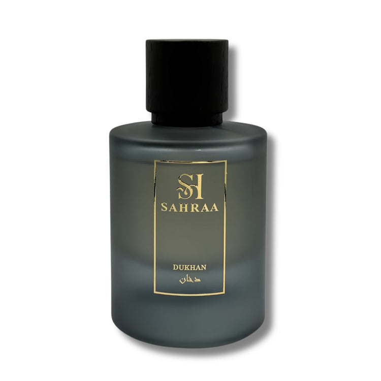 Dukhan Cognac and Spice Eau de Parfum bottle by Sahraa Perfumes