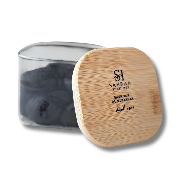Bakhoor Al Mubakhar packaging by Sahraa Perfumes
